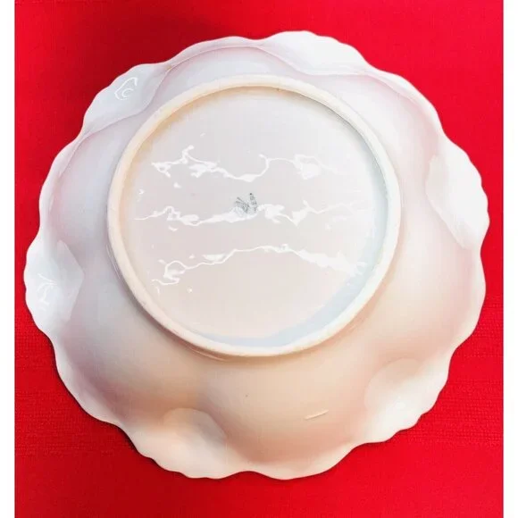 Antique Silesia Porcelain Plate Luster Grapes Pattern Fine Bone China Germany - Picture 12 of 14